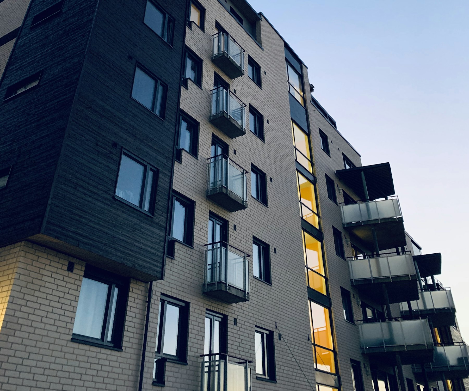 Modern apartment building